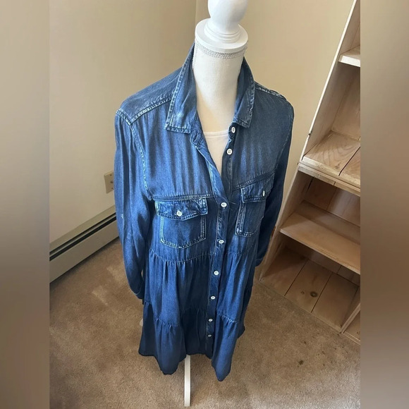 Velvet Heart Blue Denim Midi Dress - Picture 3 of 11